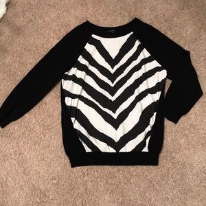 Express zebra top